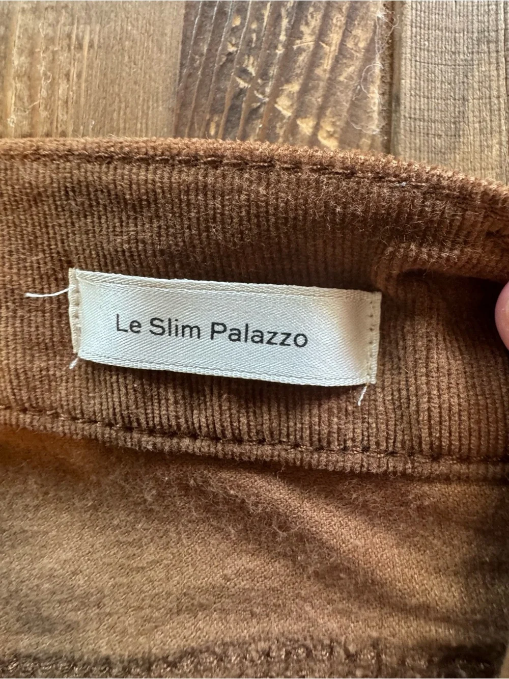 Frame Denim Women’s Wide Leg Pants in Brown Corduroy